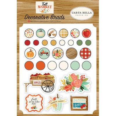 Carta Bella Fall Market Embellishments - Brads